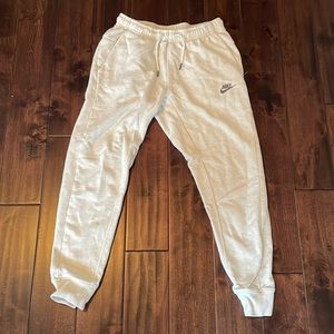 Women’s Nike Joggers - heathers oatmeal color - size small
